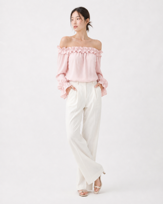 Ruffle Off-Shoulder Blouse