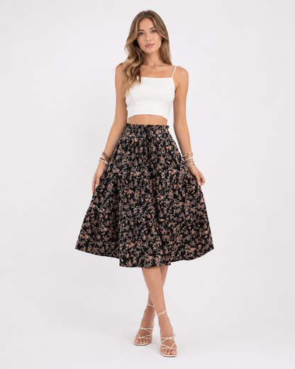 Floral Midi Skirt