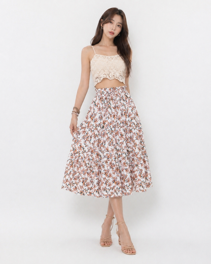 Floral Midi Skirt