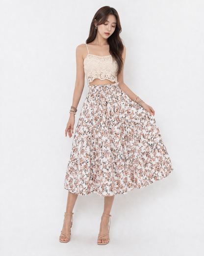 Floral Midi Skirt
