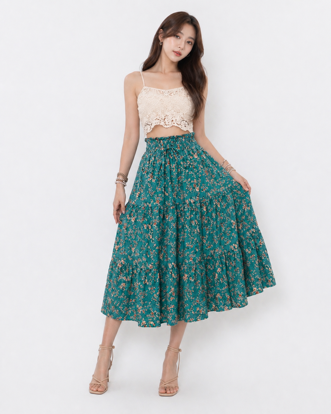 Floral Midi Skirt