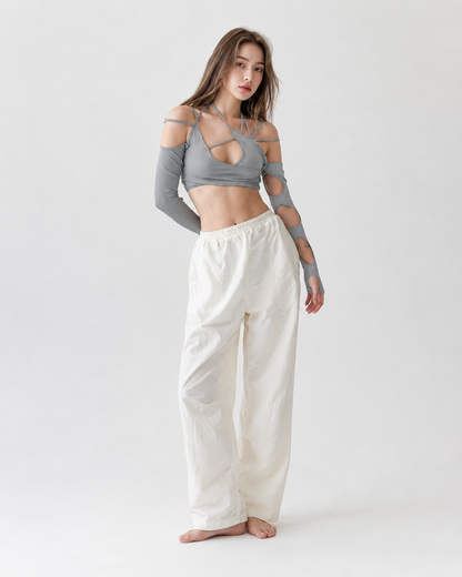 Halter Long Sleeve Top