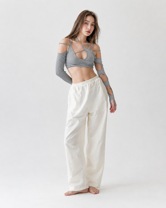 Halter Long Sleeve Top