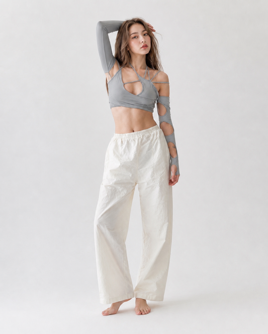 Halter Long Sleeve Top