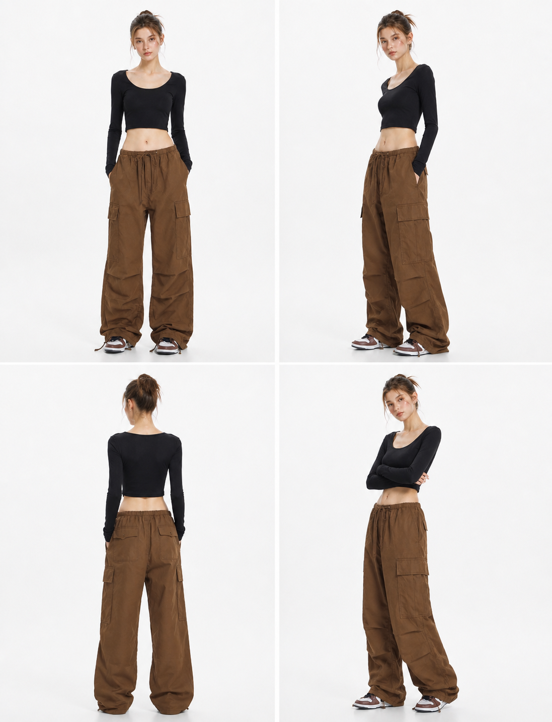 Wide Leg Cargo Pants
