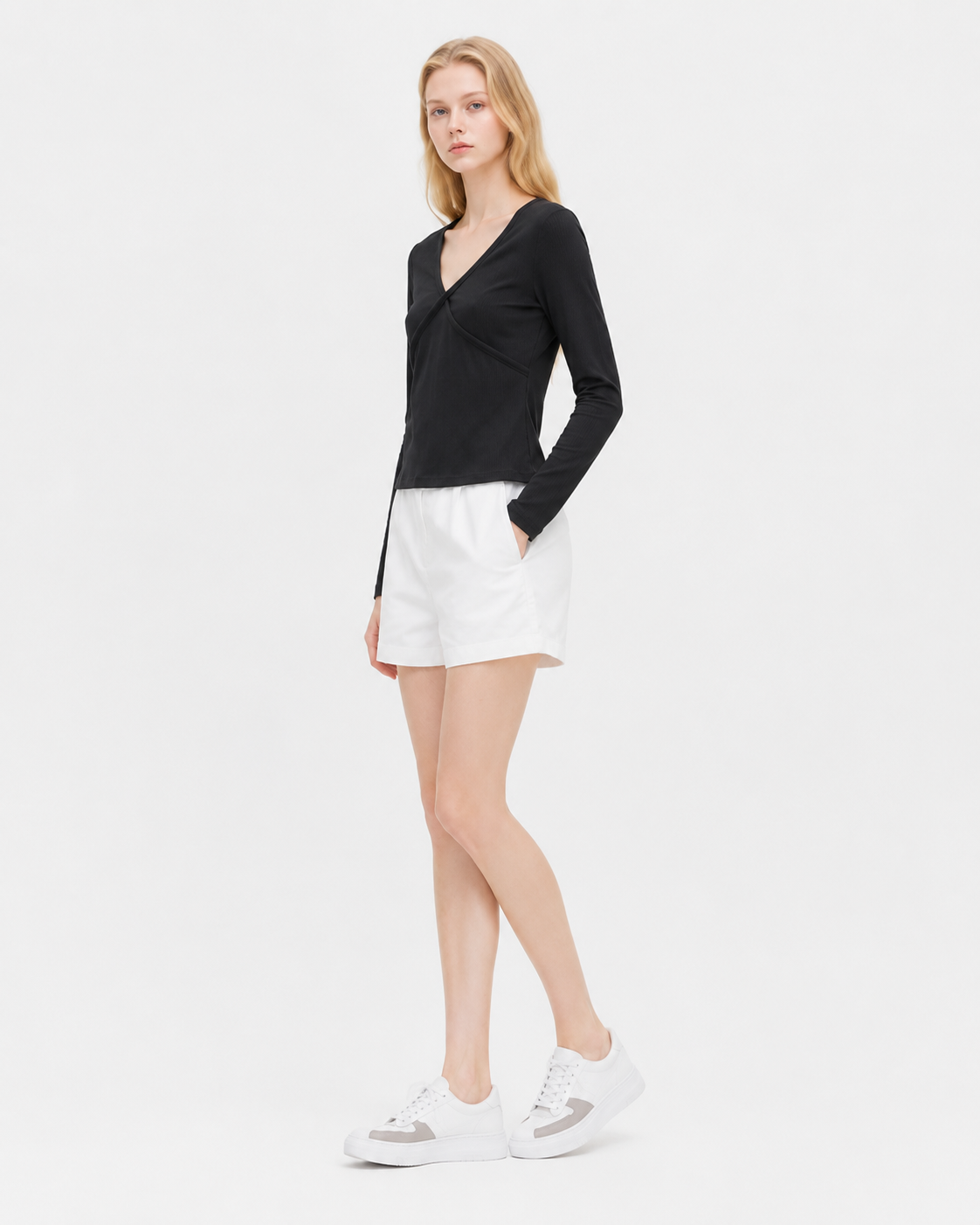 Cotton V-Neck Tee
