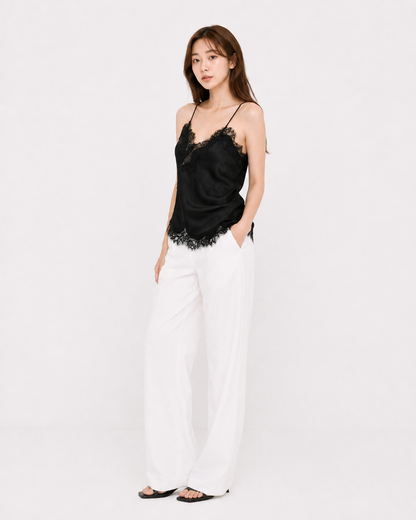 Lace Satin Cami Top