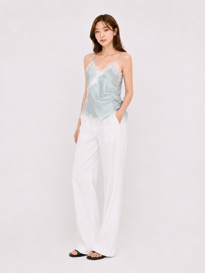 Lace Satin Cami Top