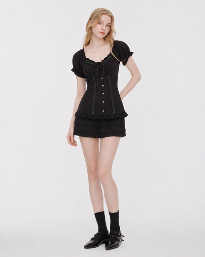 Bow Puff Sleeve Top