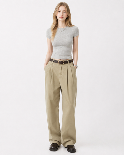Soft Crewneck Crop Tee
