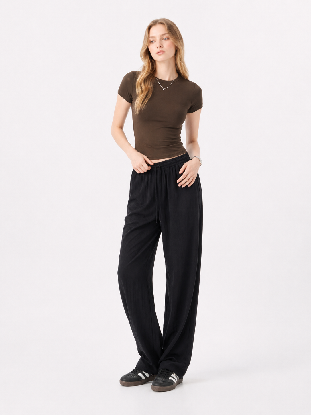 Soft Crewneck Crop Tee