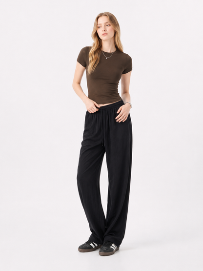 Soft Crewneck Crop Tee
