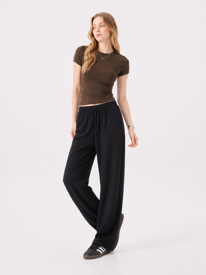 Soft Crewneck Crop Tee