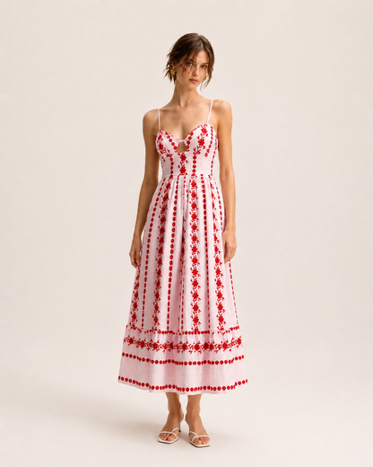 Sweetheart Floral Maxi Dress