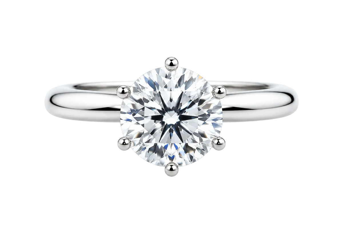 Classic Six-Prong Moissanite Ring