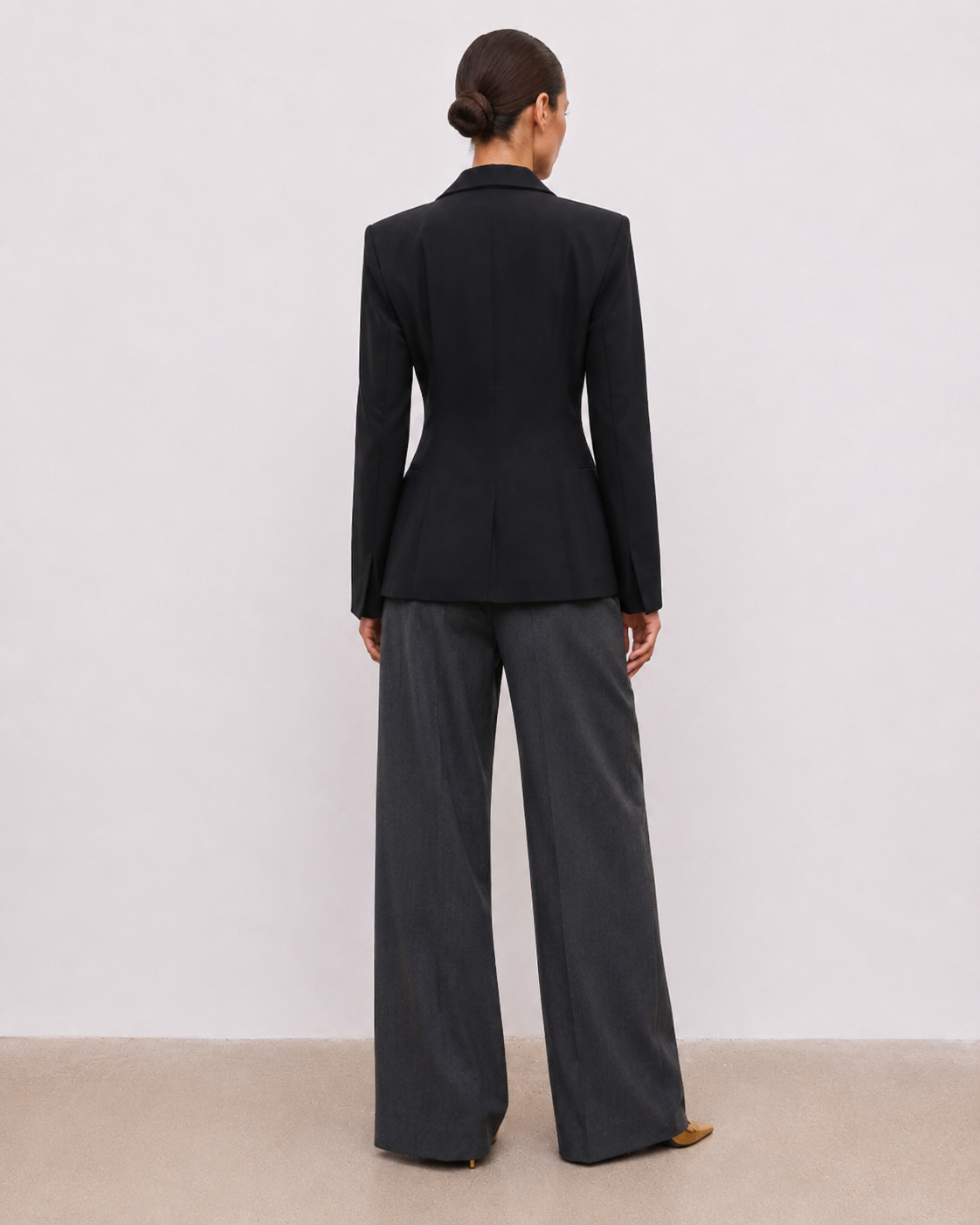 Structured-Waist Tailored Blazer