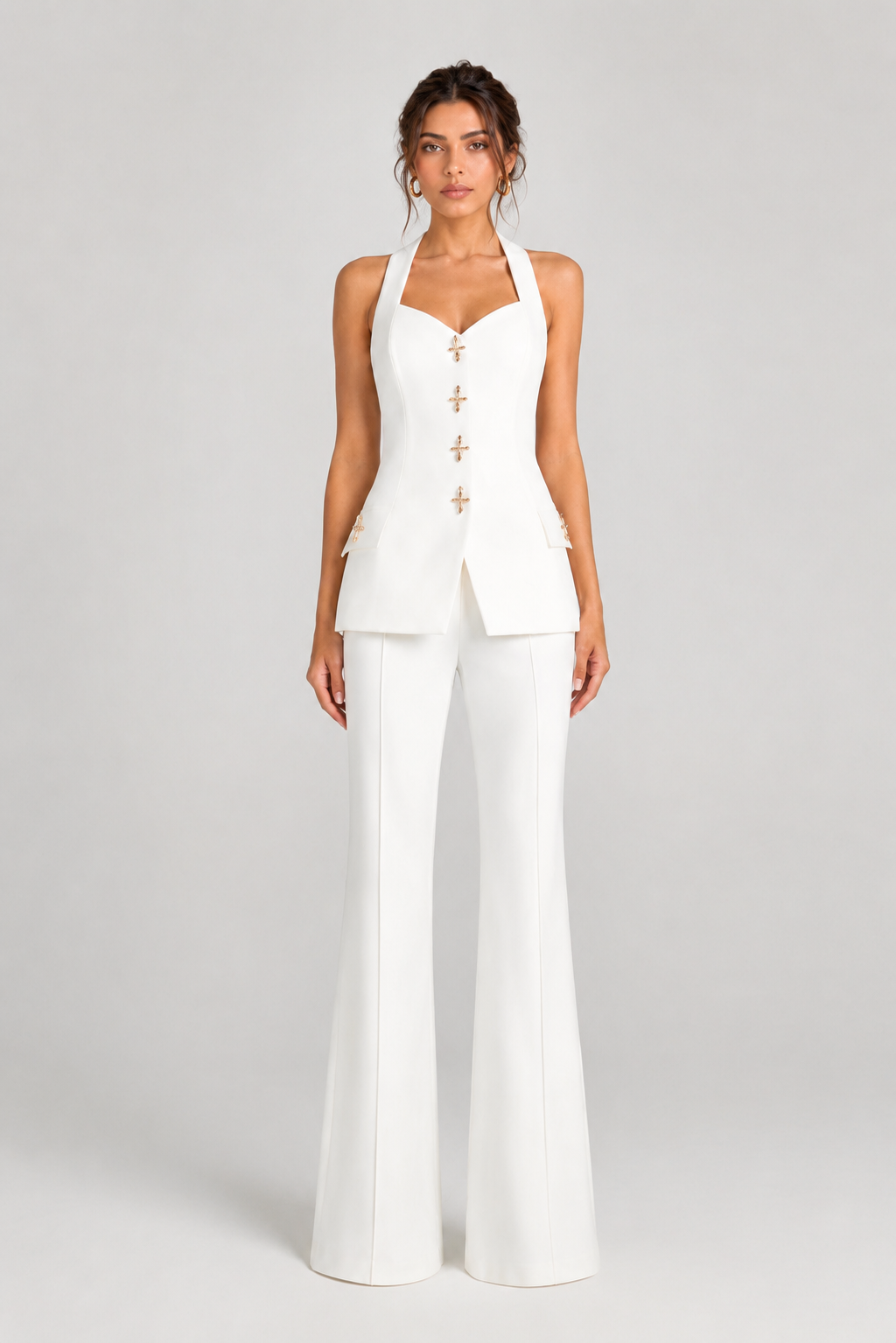 Zoe White Waistcoat