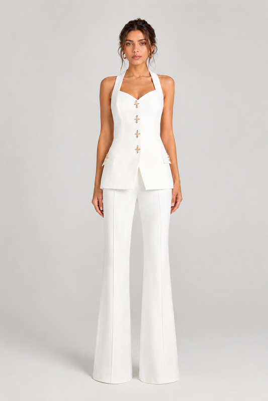 Zoe White Waistcoat