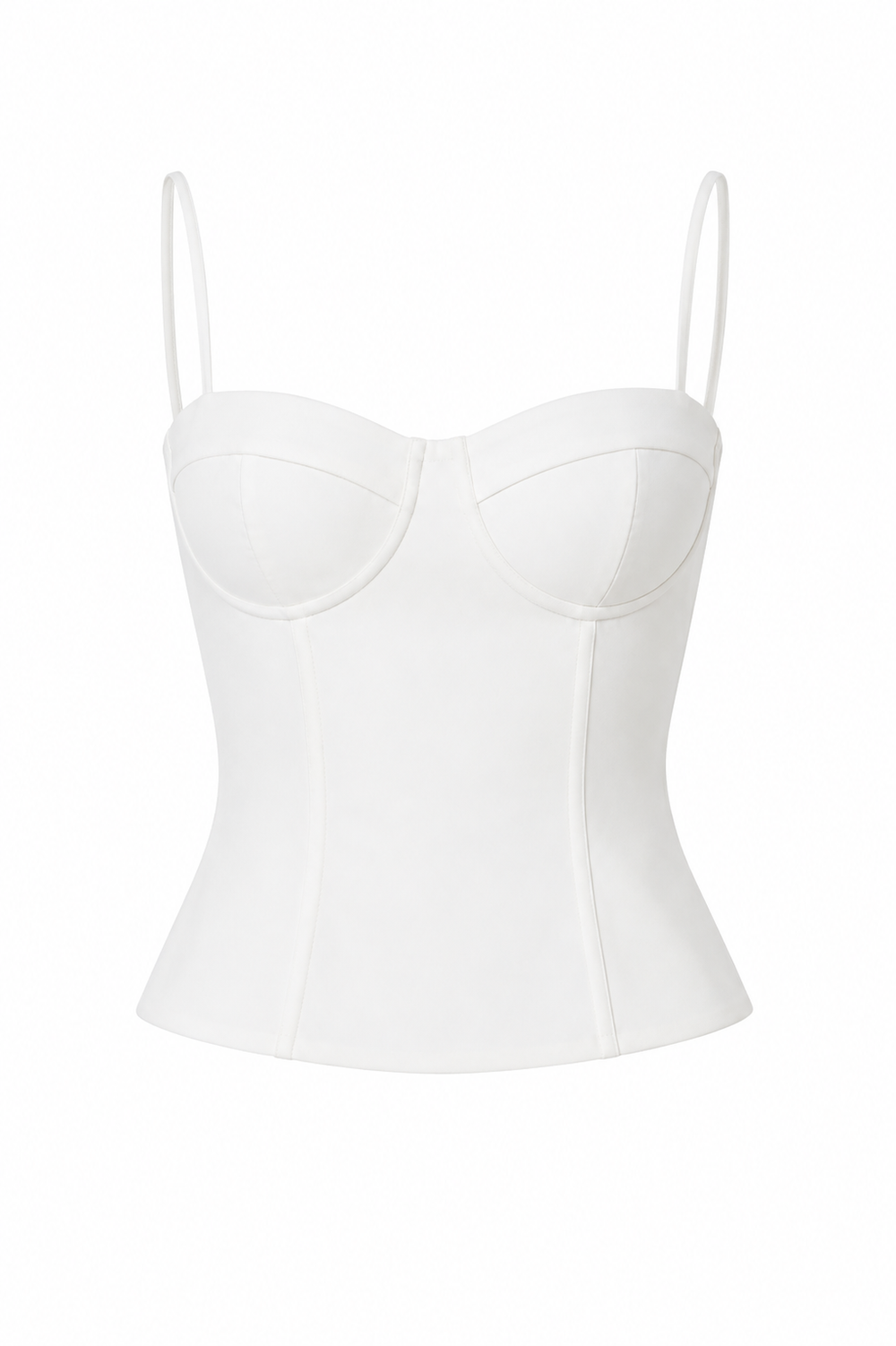 Backless Zip-Up Bustier Crop Top