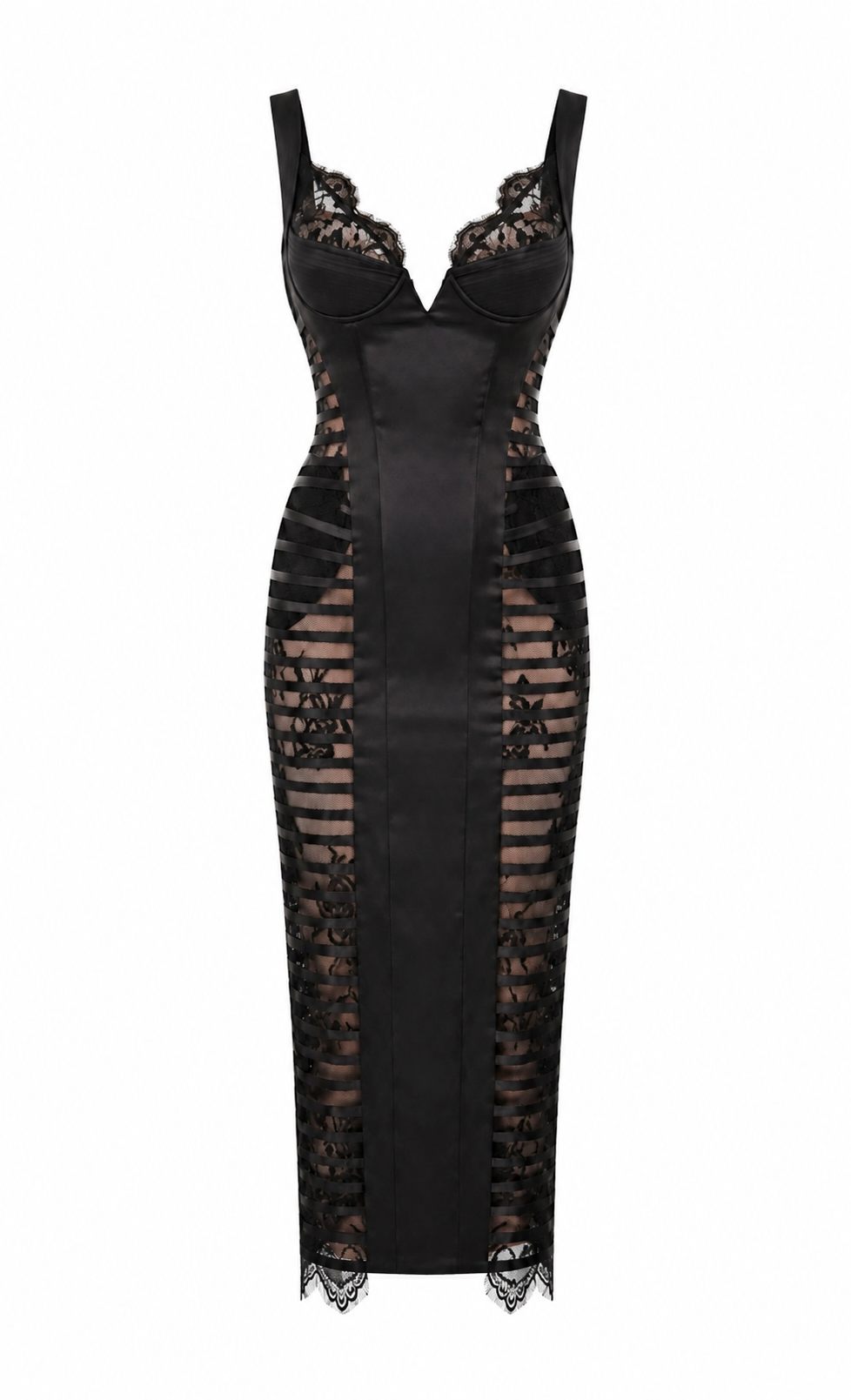Lace Buckle Maxi Dress