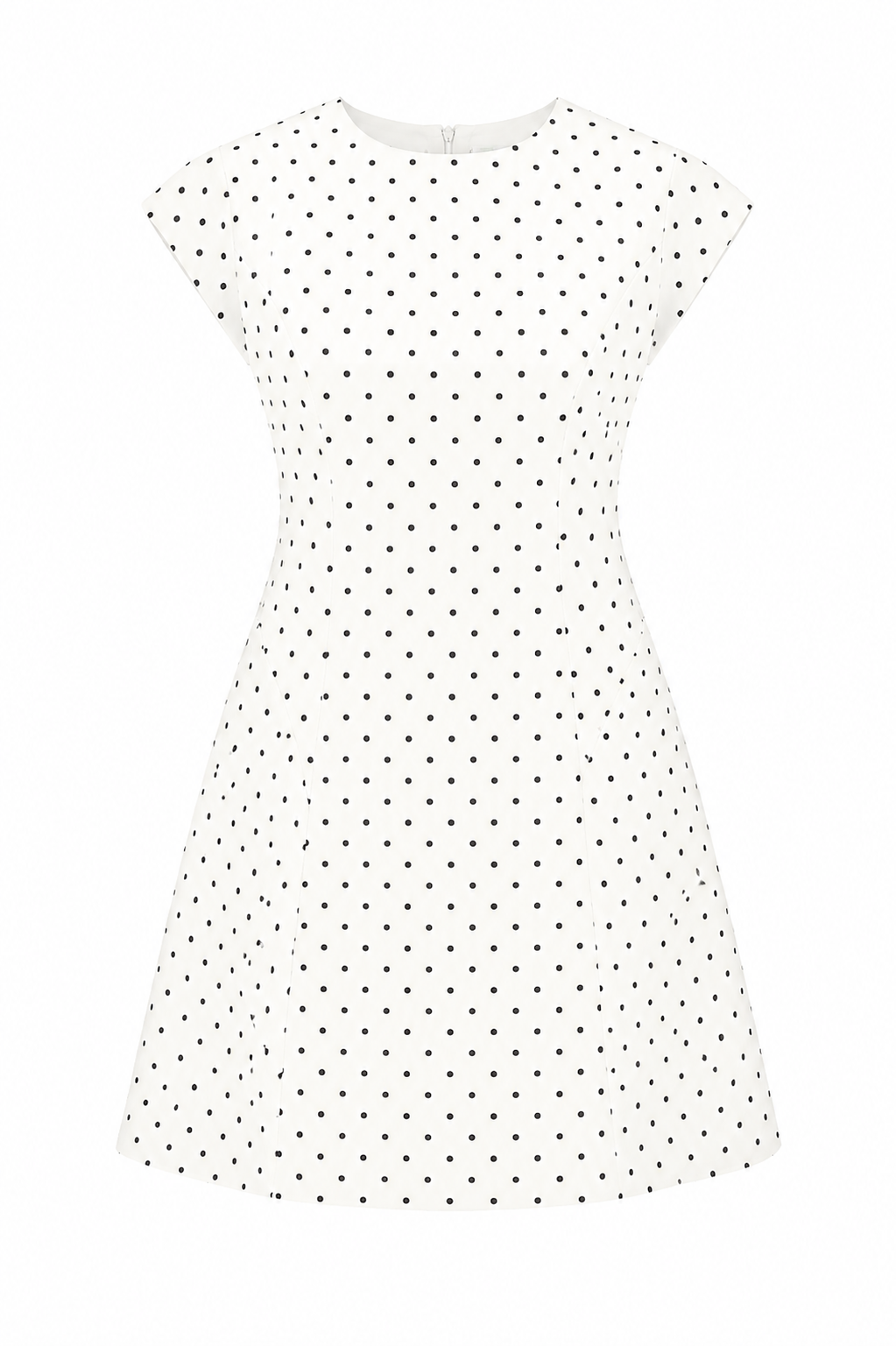 Aristos Polka Dot Cap Sleeve Mini Dress