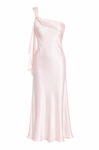 Carmel One-Shoulder Sash Maxi Dress