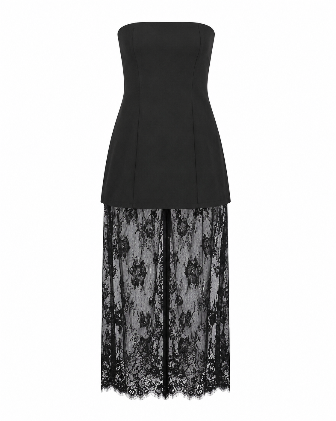 Talina Strapless Lace Skort Set