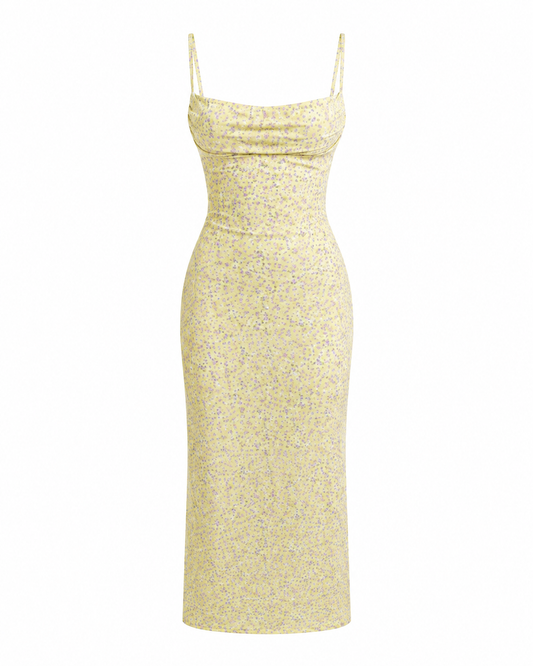 Bloom Crush Backless Floral Bodycon Maxi Dress