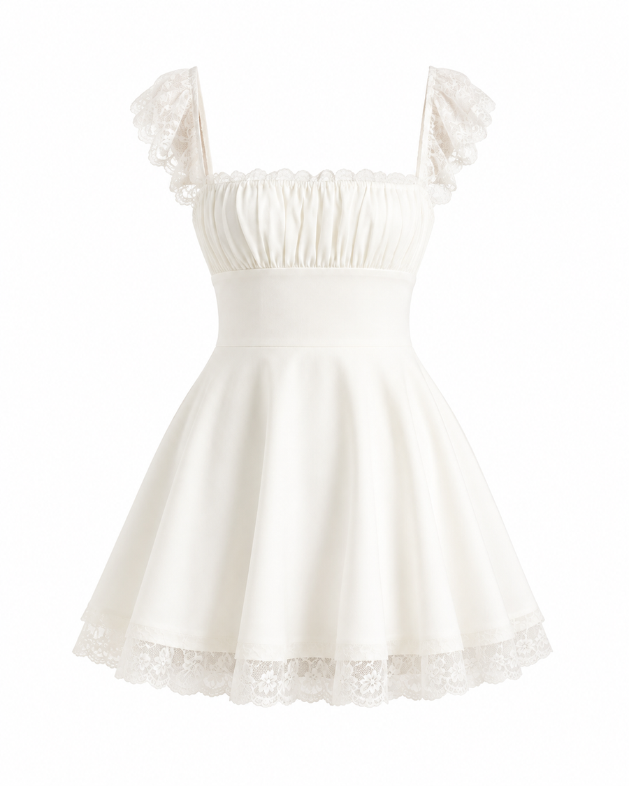 Satin Ruched Mini Dress