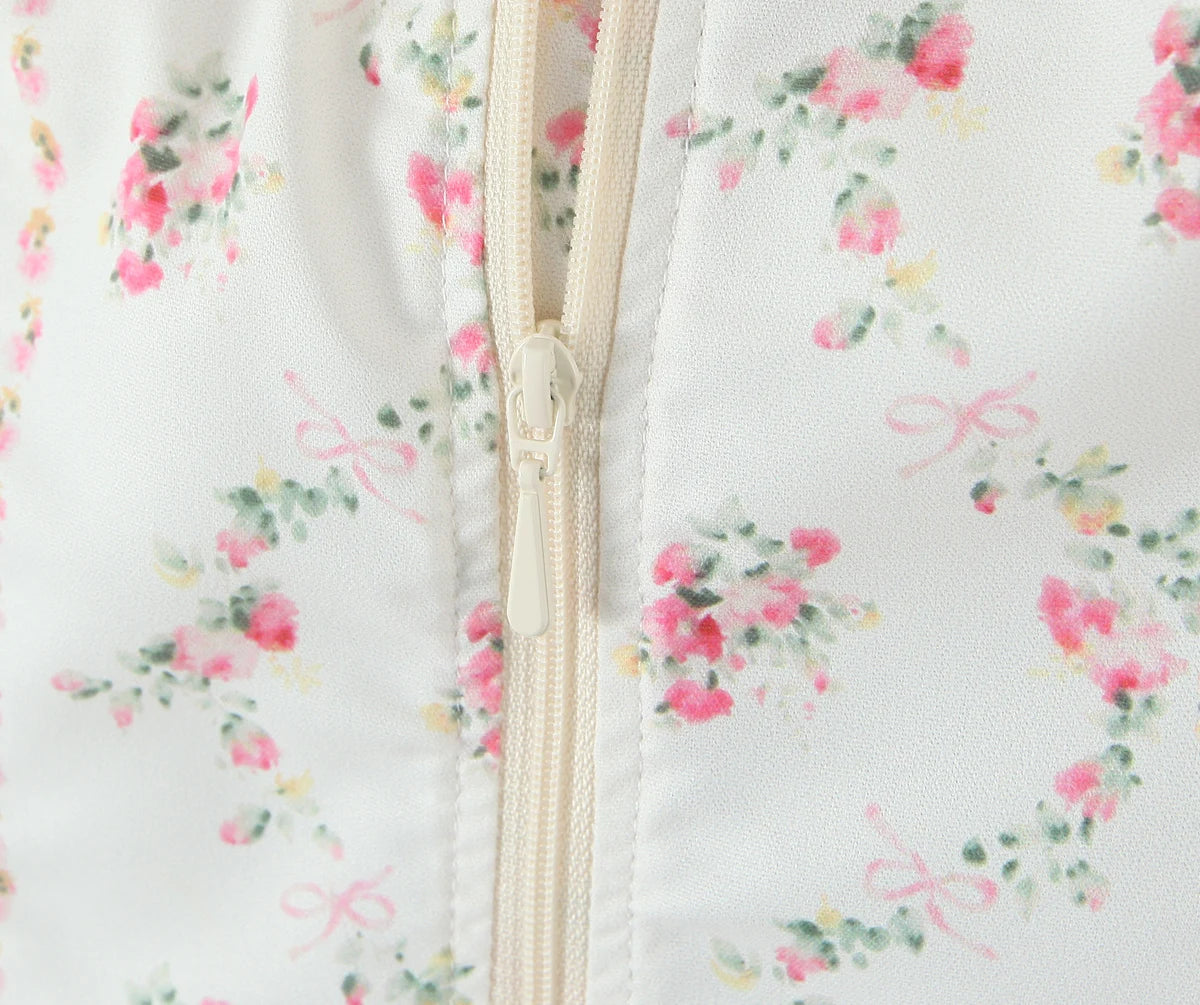 Ribbon Rosette Lace Cami Top