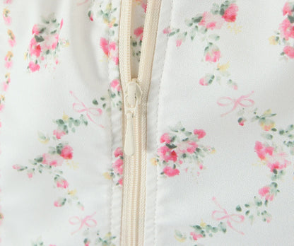 Ribbon Rosette Lace Cami Top