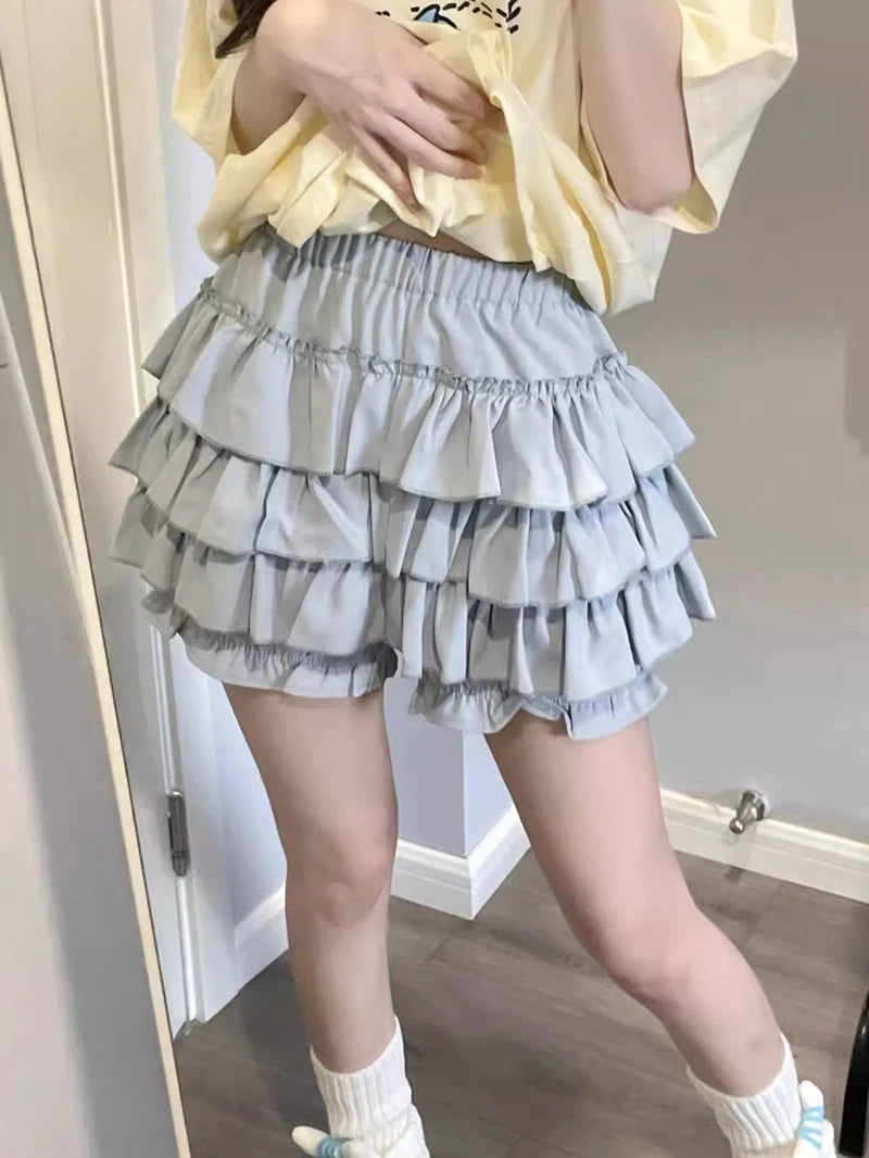 Tiered Ruffle Mini Skirt