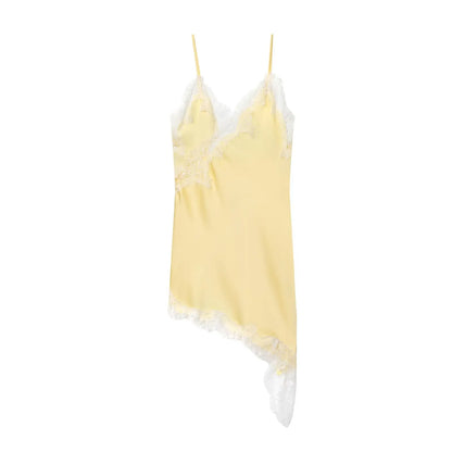 Lace Backless Slip Dress