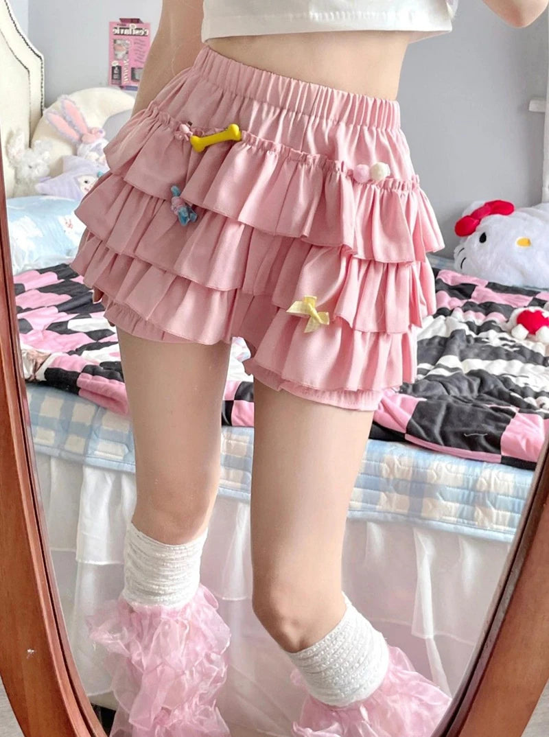 Tiered Ruffle Mini Skirt