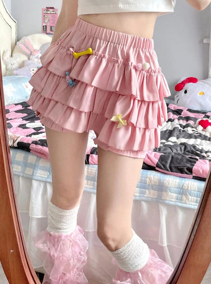 Tiered Ruffle Mini Skirt