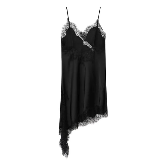 Lace Backless Slip Dress
