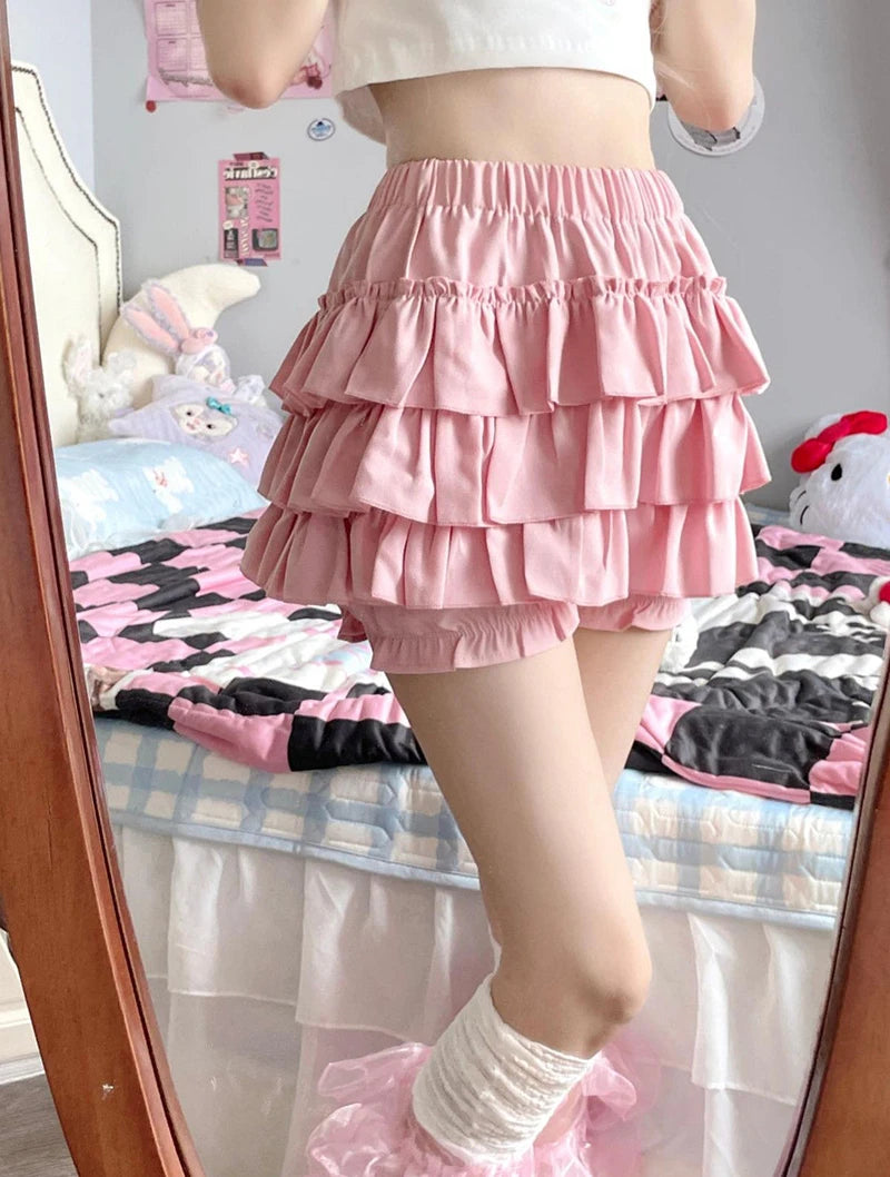 Tiered Ruffle Mini Skirt