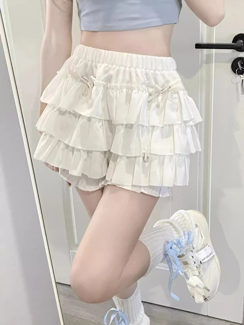 Tiered Ruffle Mini Skirt