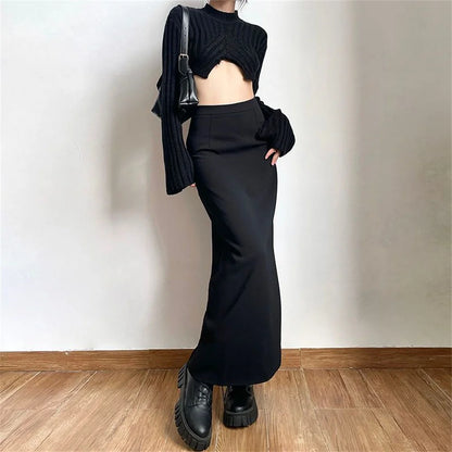Dark Academia Maxi Skirt