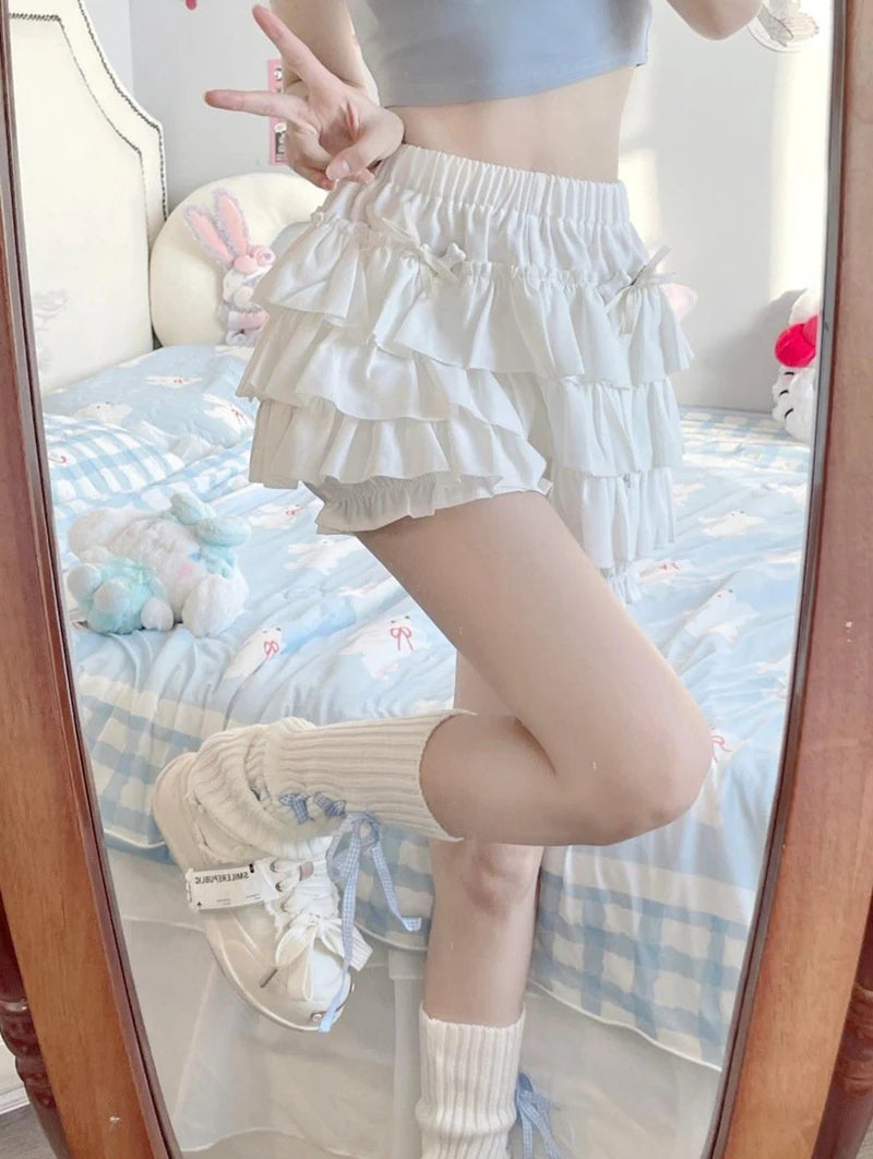 Tiered Ruffle Mini Skirt