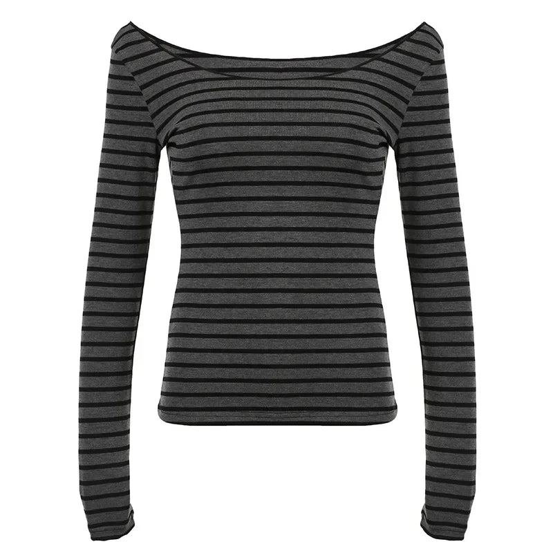 Striped Layered Long Sleeve Top