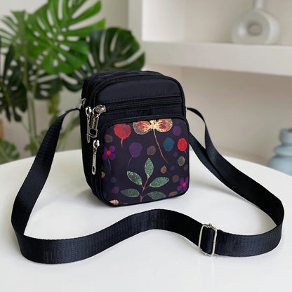 Women's waterproof casual shoulder bag shown from a close detail angle, ideal for everyday carry