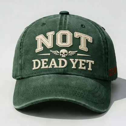 Cotton baseball cap with sun protection shown from a side angle, highlighting the structured brim and breathable fabric