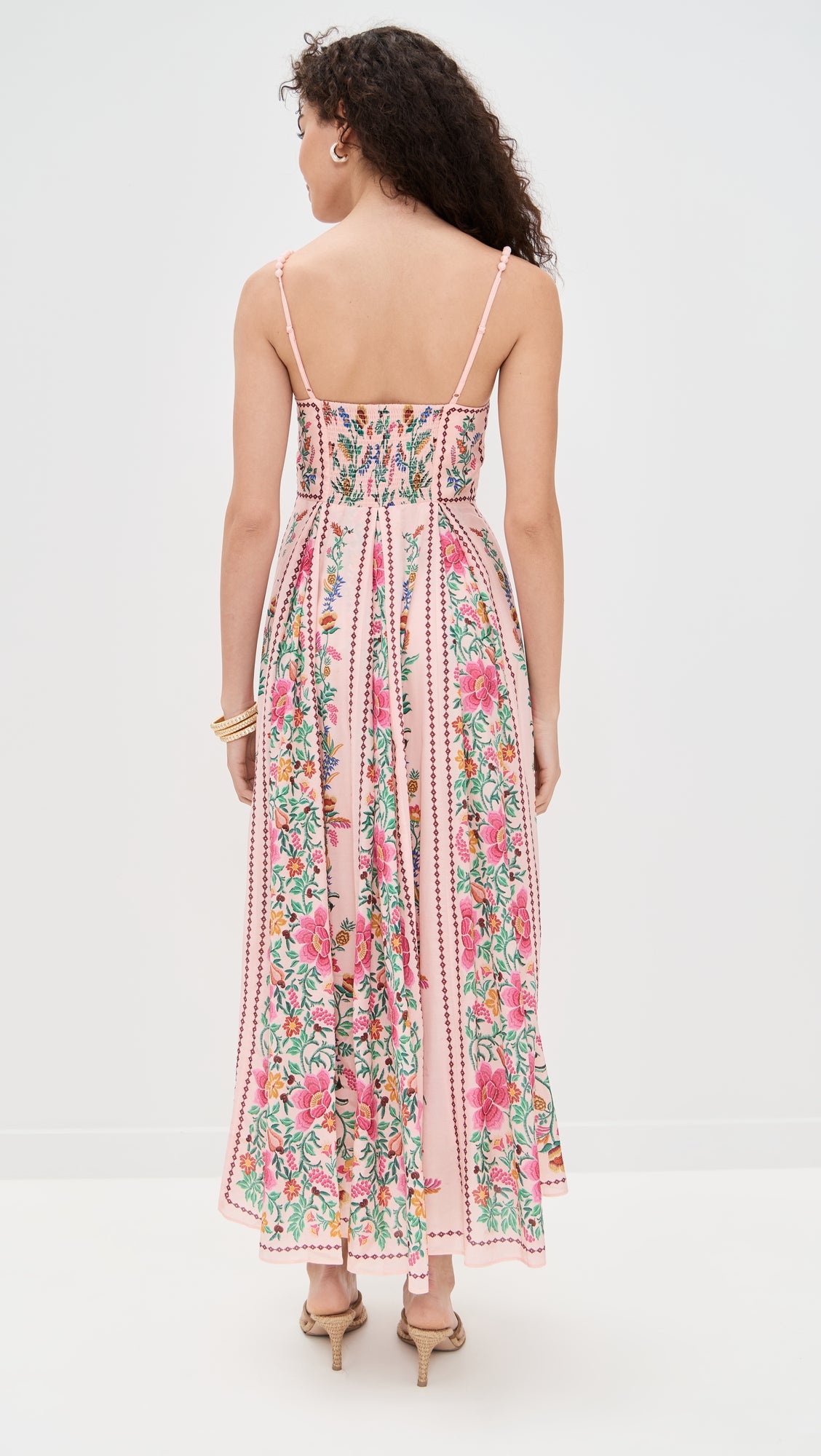 Elowen Forest Bloom Maxi Dress Pink