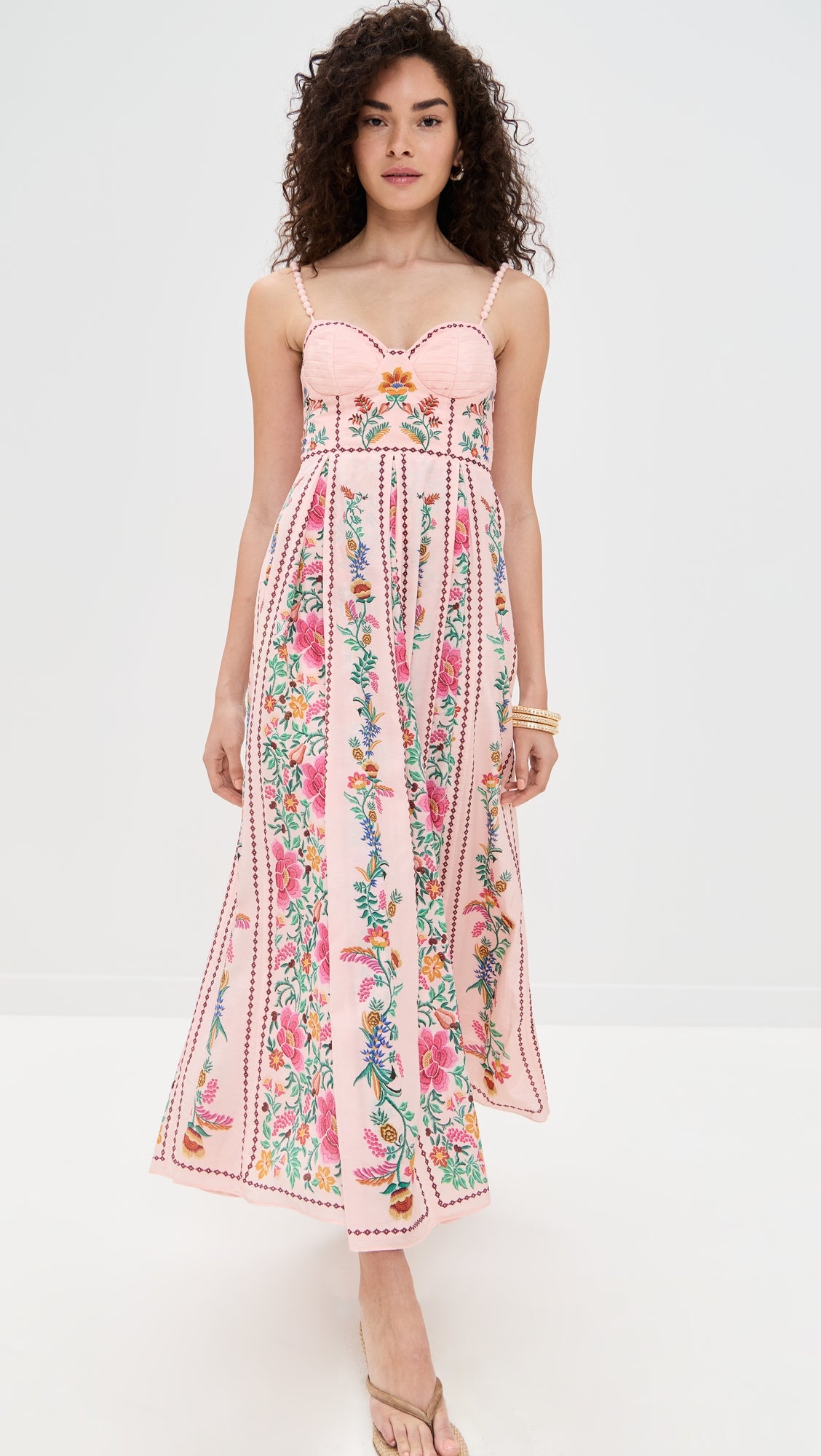 Elowen Forest Bloom Maxi Dress Pink