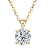 Moissanite Solitaire Drop Necklace