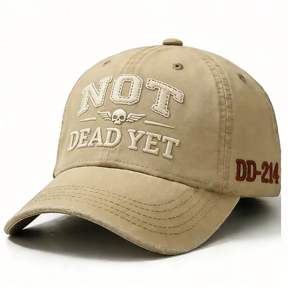 Cotton baseball cap with sun protection shown from a side angle, ideal for outdoor sports and everyday wear