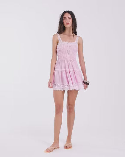 So in Love Mini Slip Dress Pink