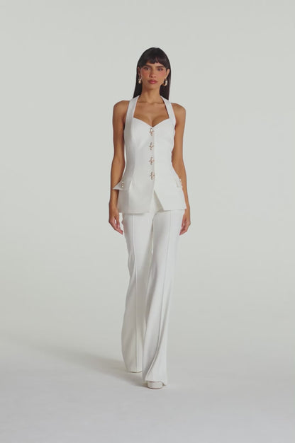 Zoe White Waistcoat