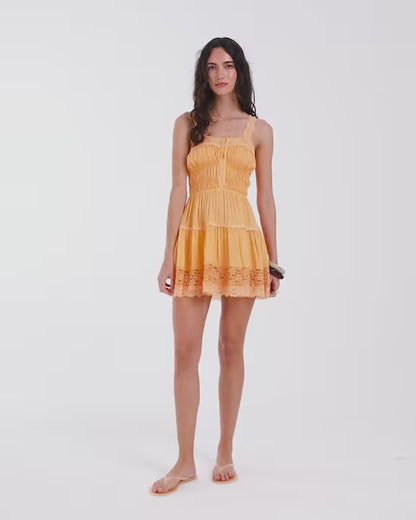 So in Love Mini Slip Dress Orange